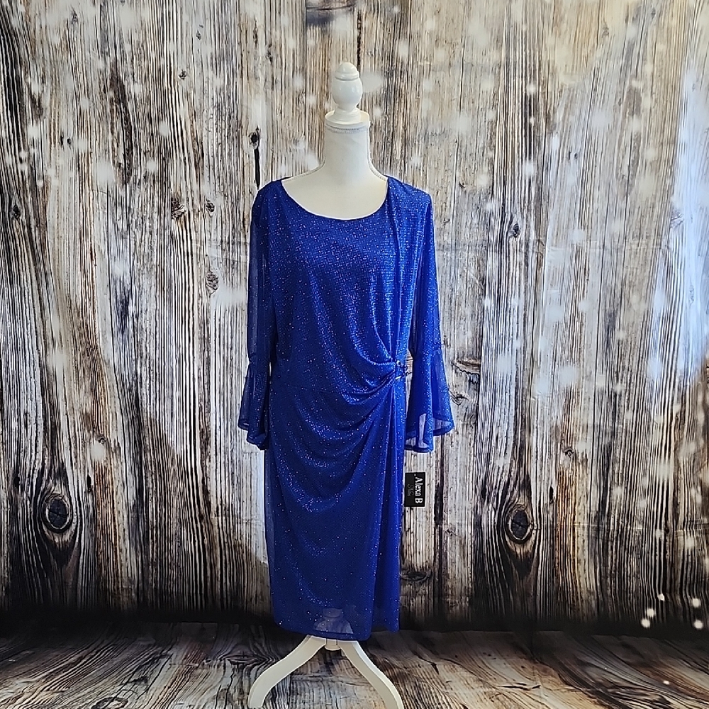 Alexa B Nites Sparkle Cocktail Dress